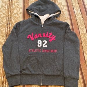 Reflex girls hoddie with inside fur very warm size 11/12